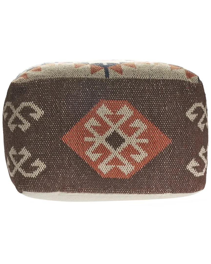 Lauryn Tribal Ottoman Pouf - Multicolor image