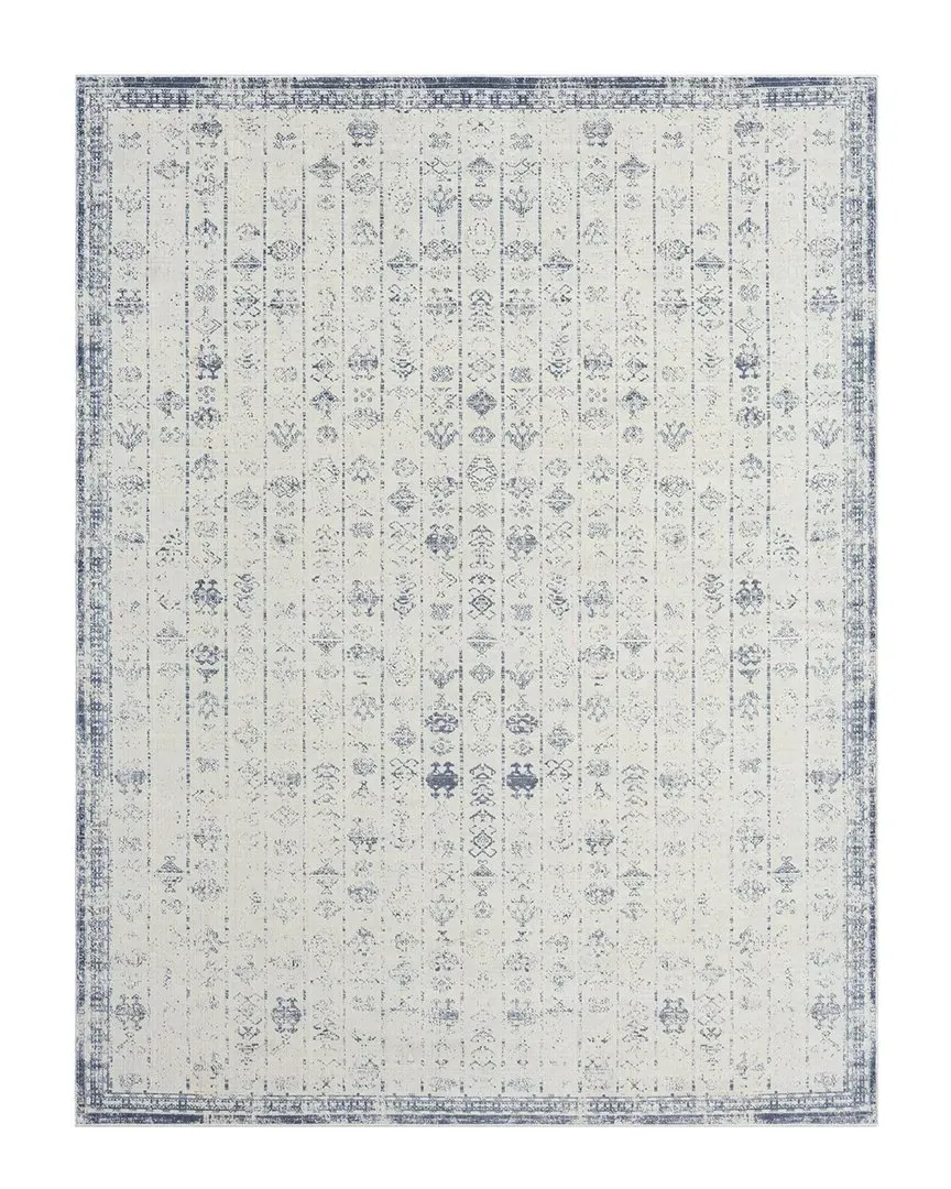 Melody Waterproof Tribal Area Rug - Blue, Polyester