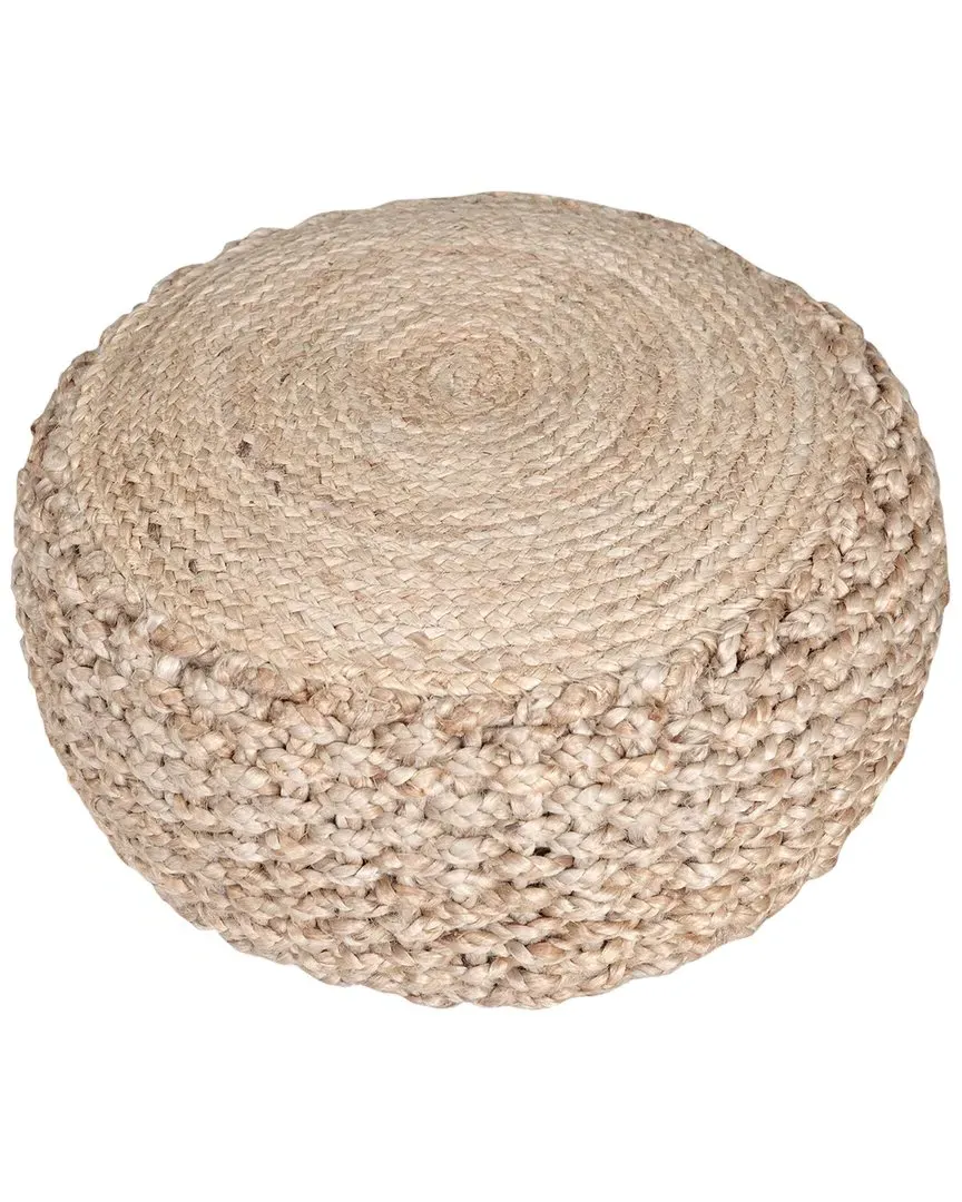 Sevyn Braided Ottoman Pouf - Natural, Jute image
