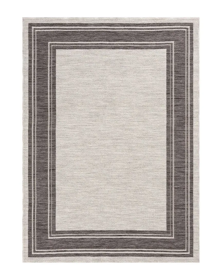 Winona Bordered Indoor/Outdoor Area Rug - Ivory