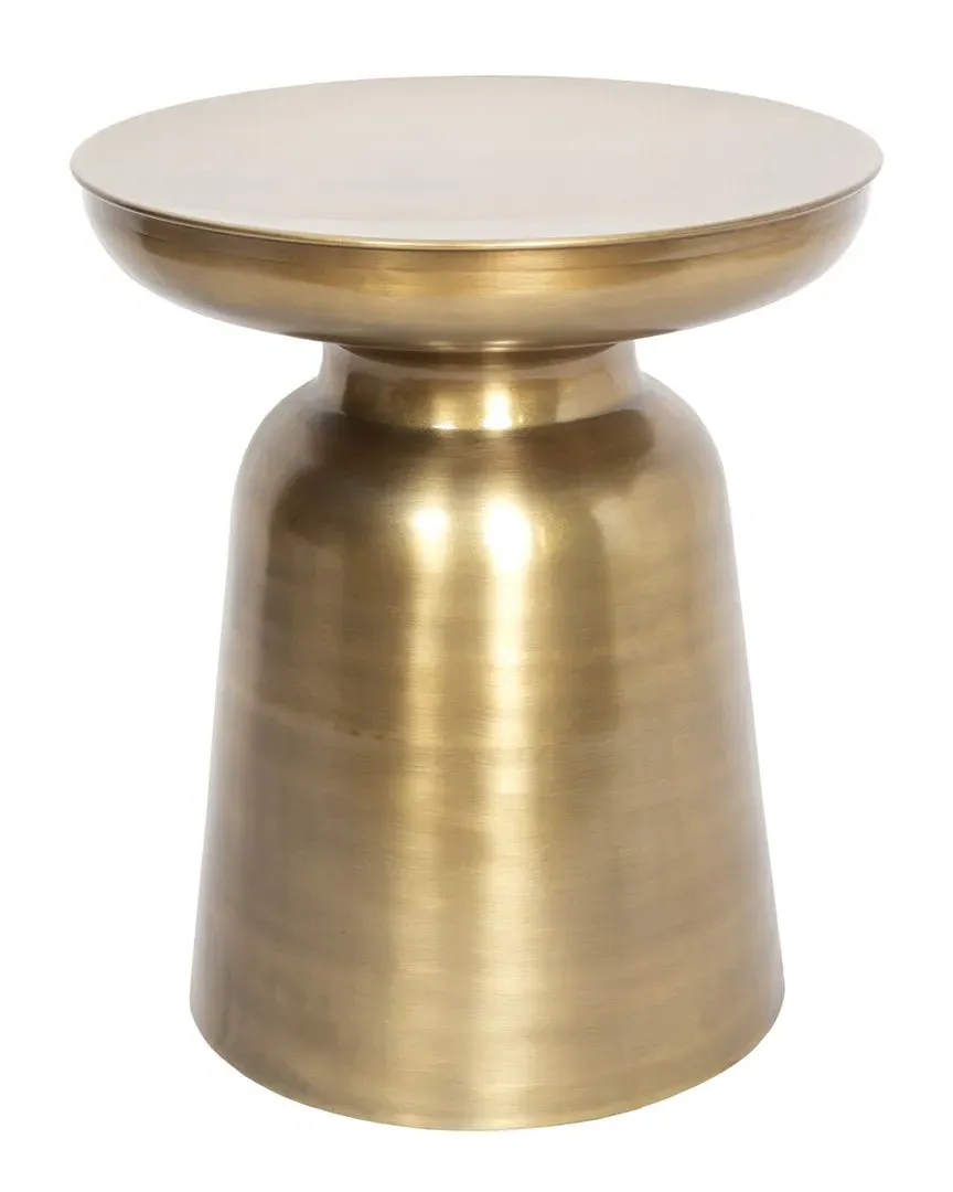 Zayna Drum Side Table - Brass image
