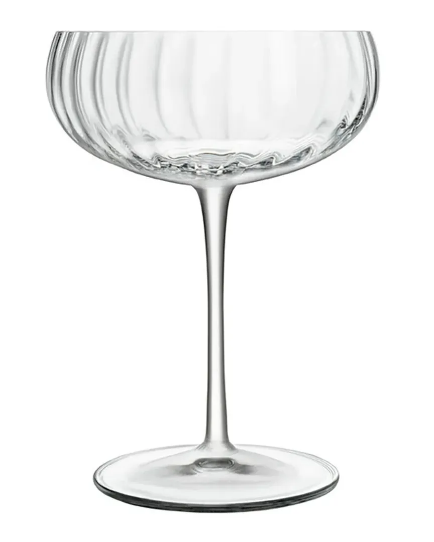 Optica Champagne Glasses Set of 4 - Clear, Crystal Glass image