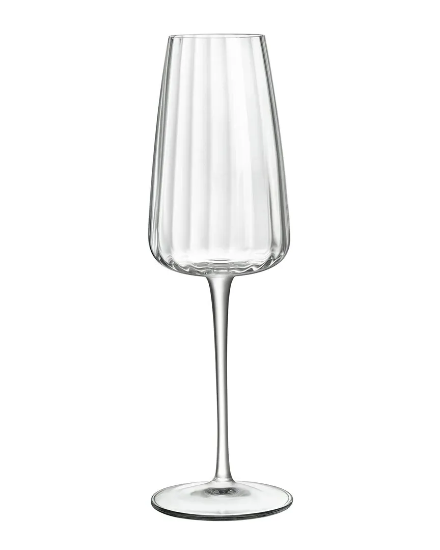 Optica Prosecco Glasses Set of 4 - Clear, Crystal Glass