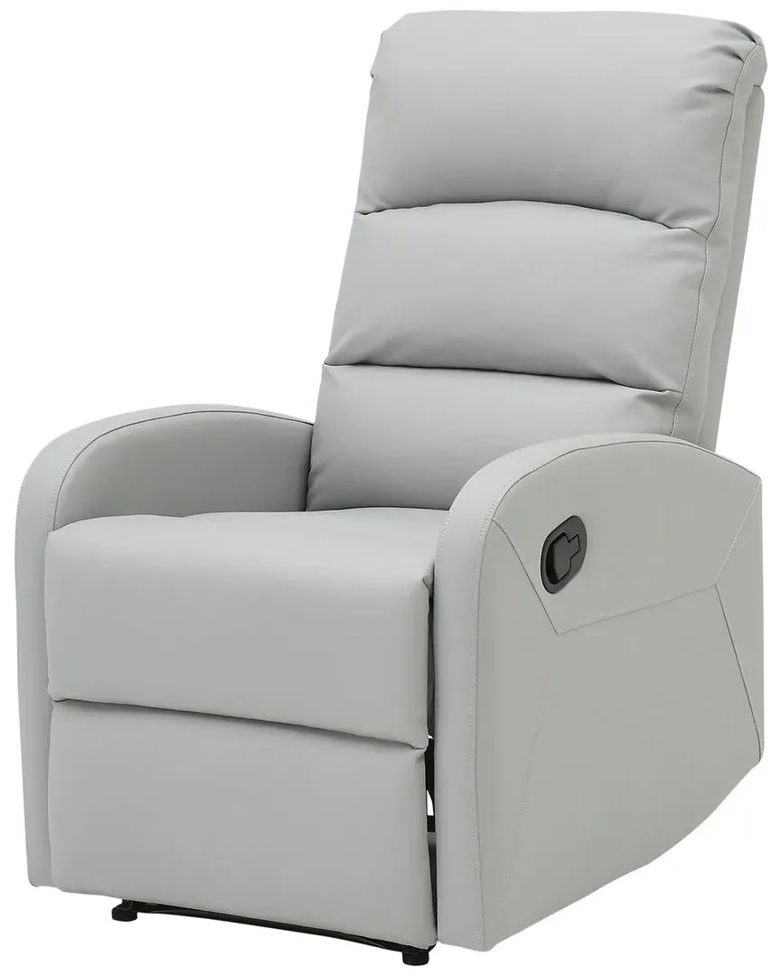 Dormi Recliner Chair - Light Grey, Faux Leather image