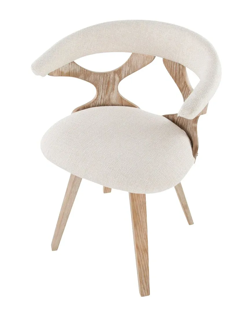 Gardenia Chair - Cream, White Washed Wood