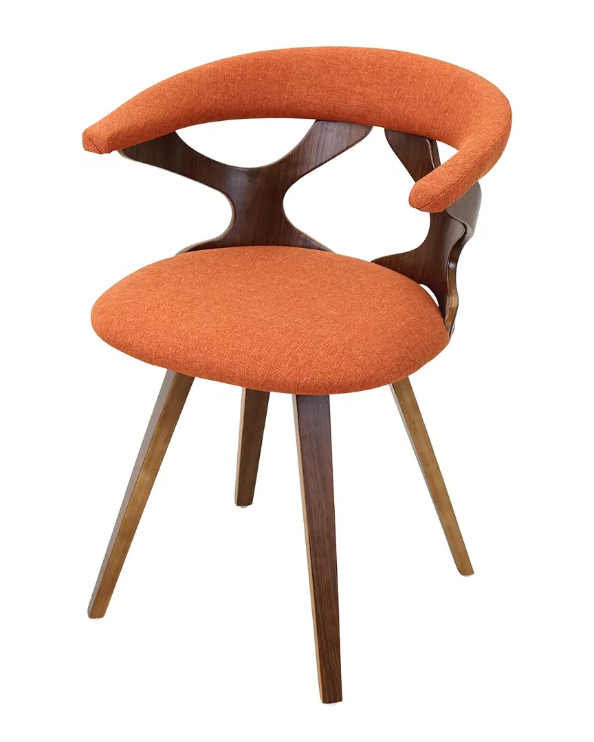 Gardenia Swivel Chair - Orange, Walnut image