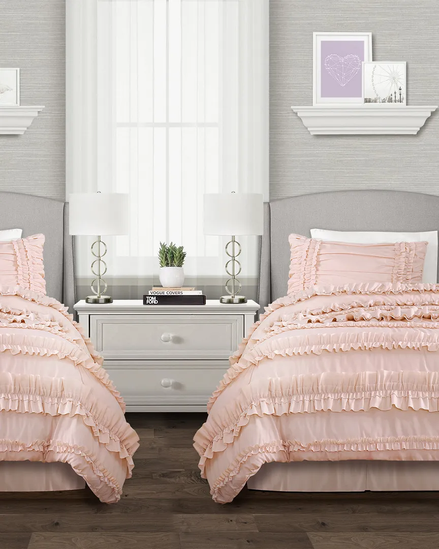Belle Comforter Set - Blush, Polyester