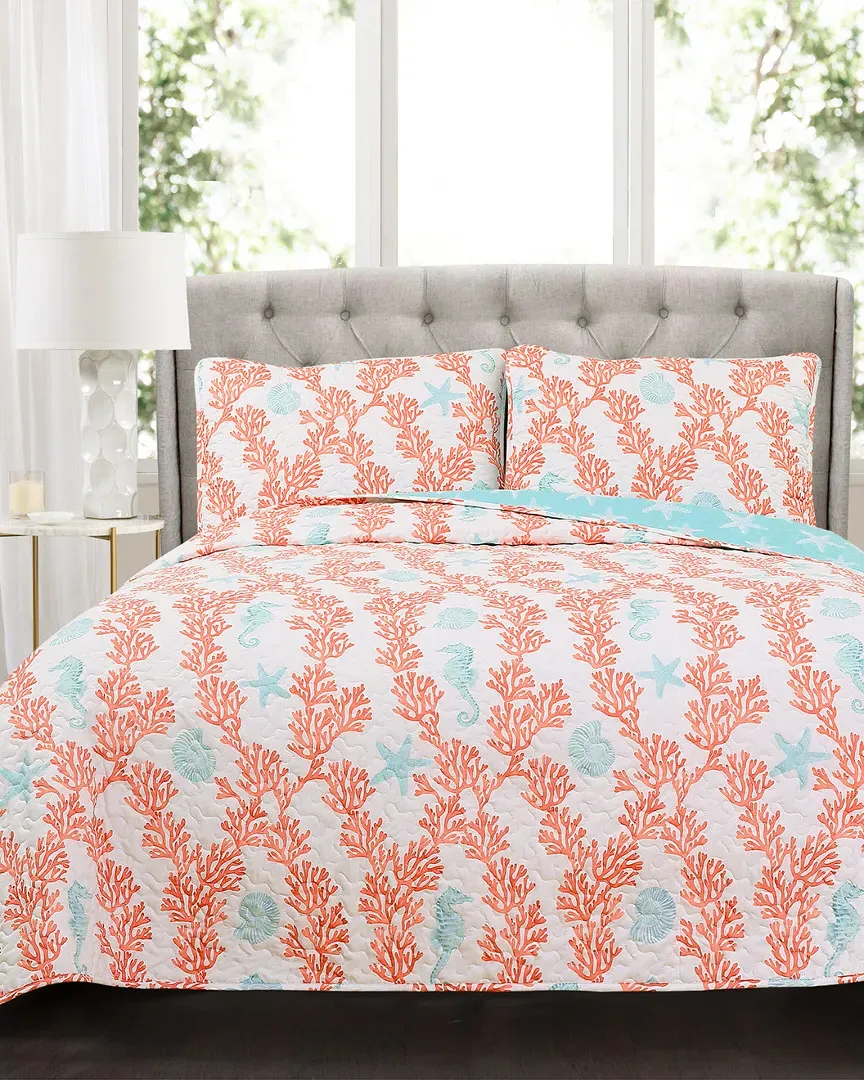 Dina Quilt Set - Blue, Cotton image
