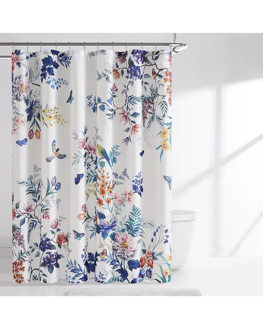 Fantasia Shower Curtain - Teal Blue, Polyester image