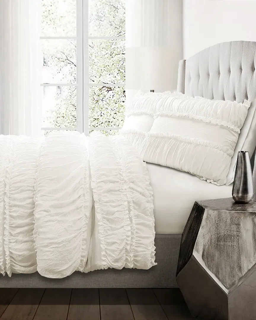 Nova 3-Piece Comforter Set - White