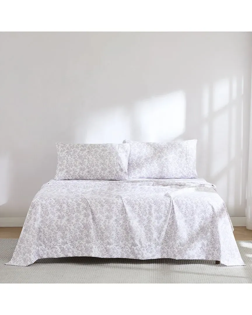 Peony Toile Sheet Set - Mauve, Microfiber image