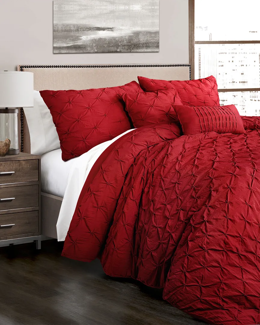 Ravello Comforter Set - Red, Polyester