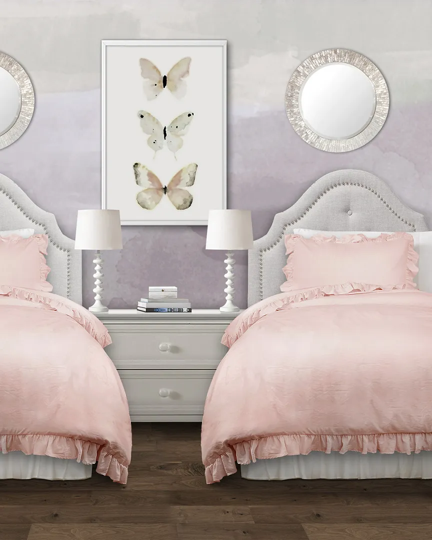 Reyna 3-Piece Comforter Set - Blush