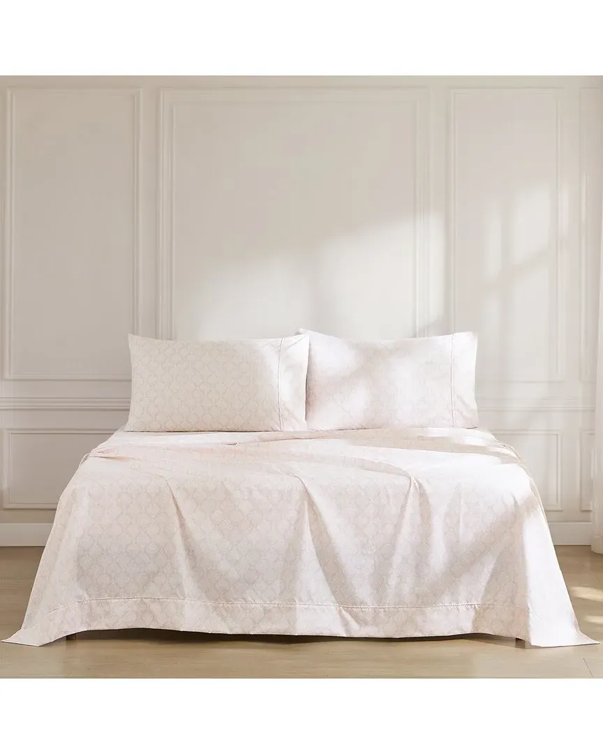 Romer Damask Sheet Set - Peach, Microfiber image