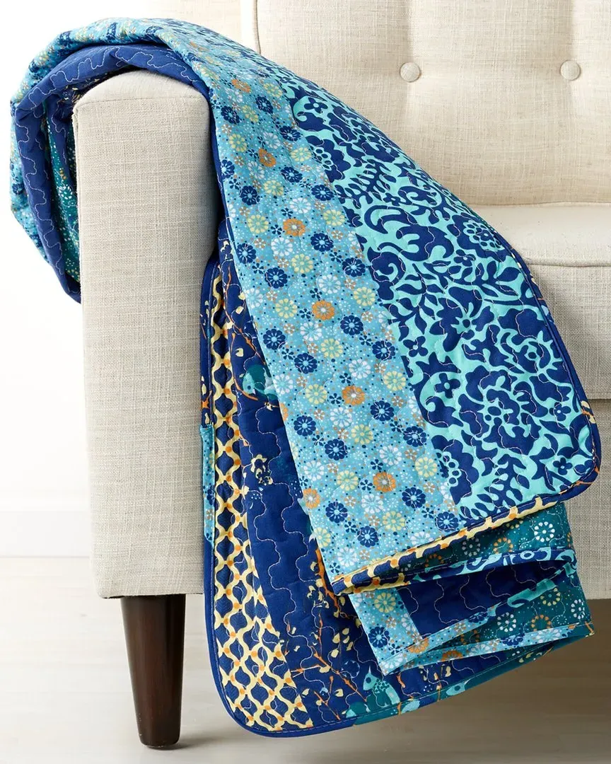 Royal Empire Throw - Peacock, Cotton