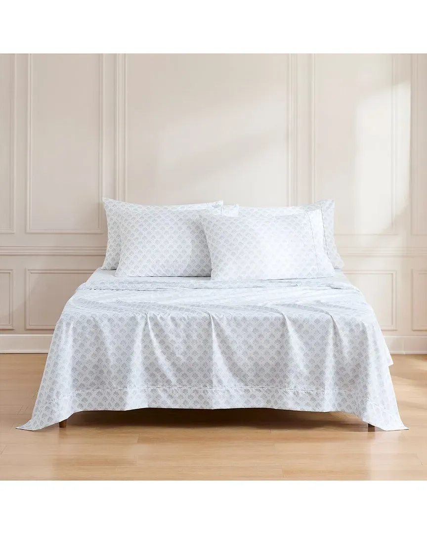 Scallop Fan Sheet Set - Grey, Microfiber image