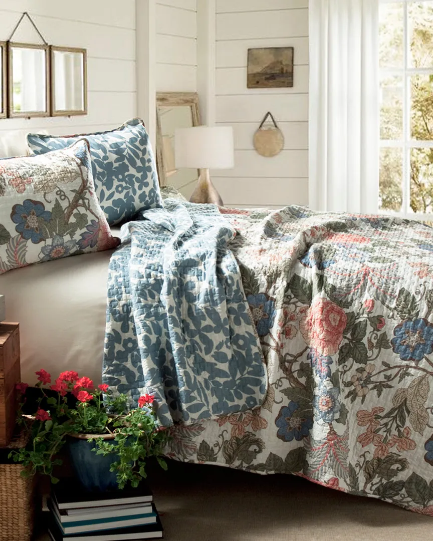 Sydney Quilt Set - Green, Cotton