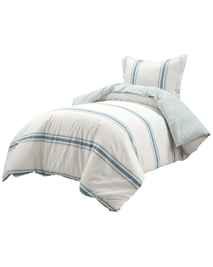 Twin XL Duvet Cover Set with Pillow Sham - Blue, Cotton