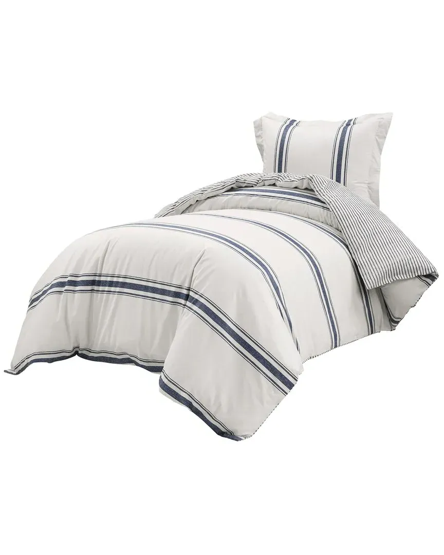 Twin XL Duvet Cover Set with Pillow Sham - Navy, Cotton