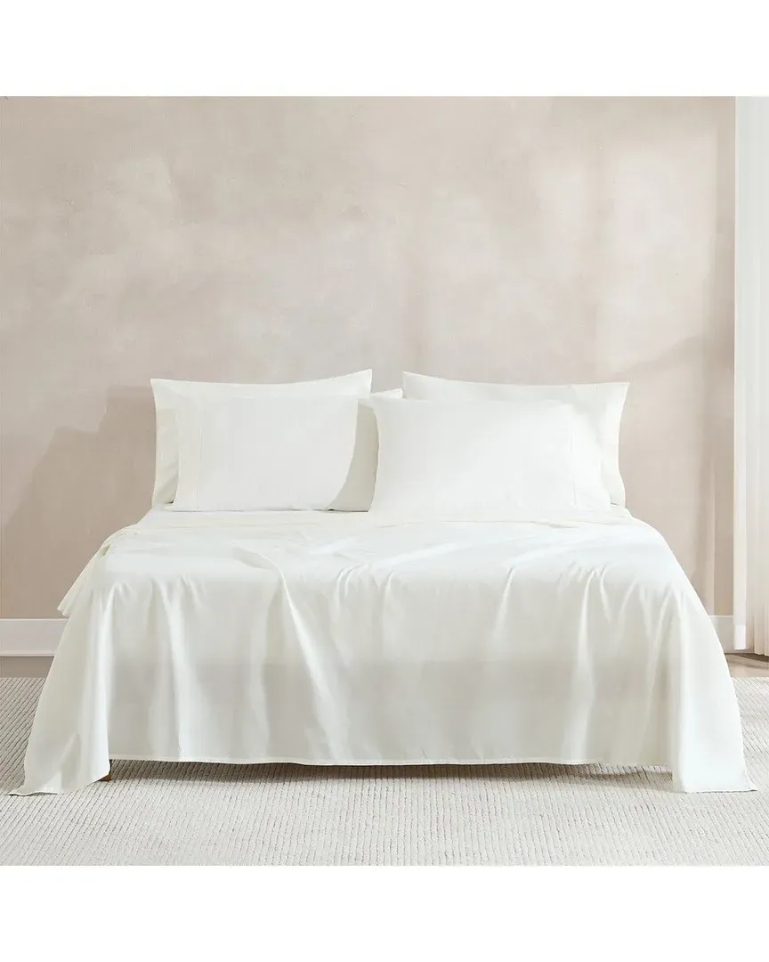 Verona Solid Sheet Set - White, Polyester