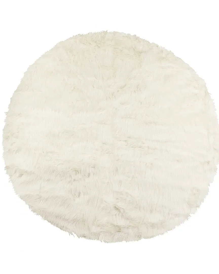 Arlington Machine Washable Faux Fur Rug - Off White image