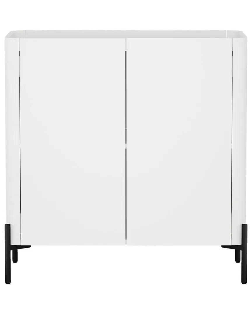Abbey Accent Cabinet with Soft Close Doors - White, Wood