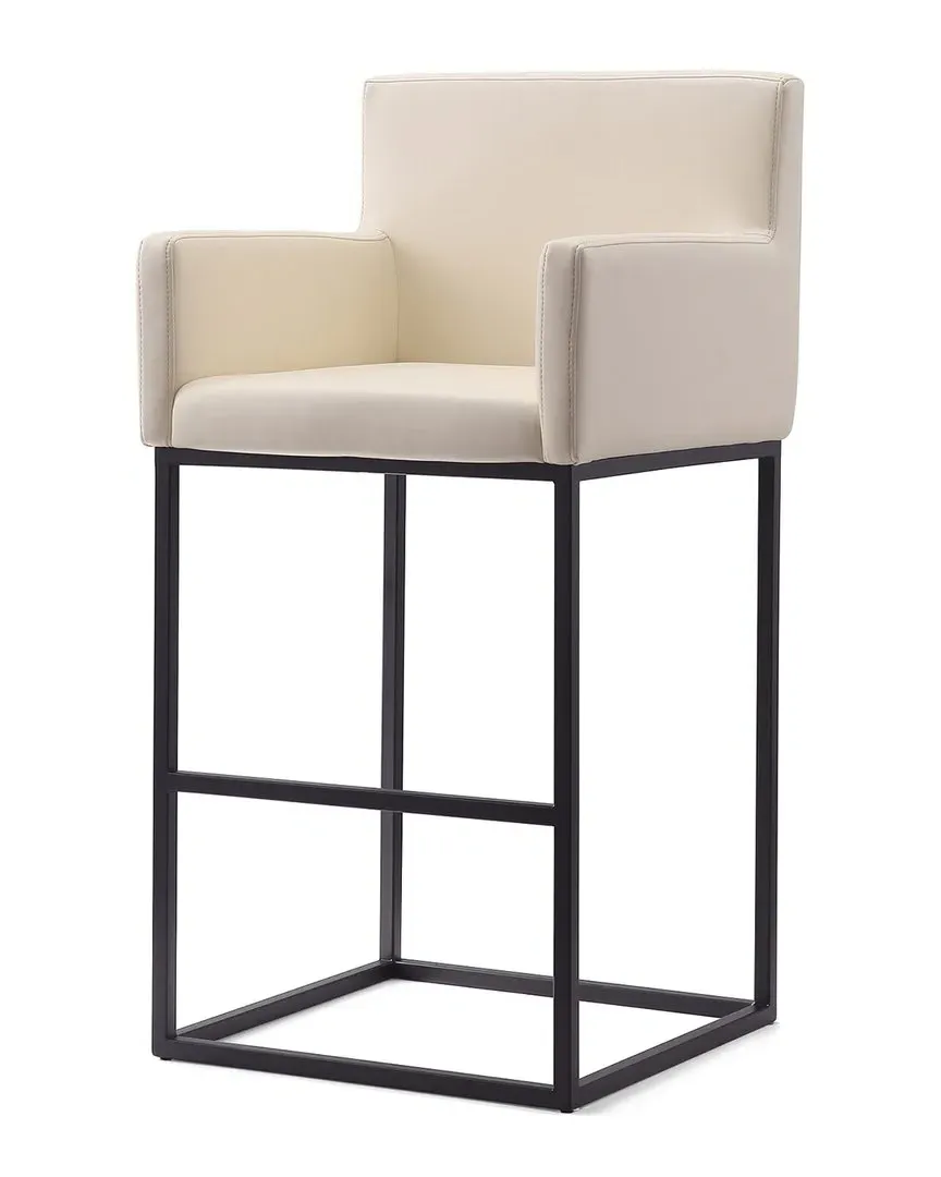 Ambassador Bar Stool - Cream, Metal image