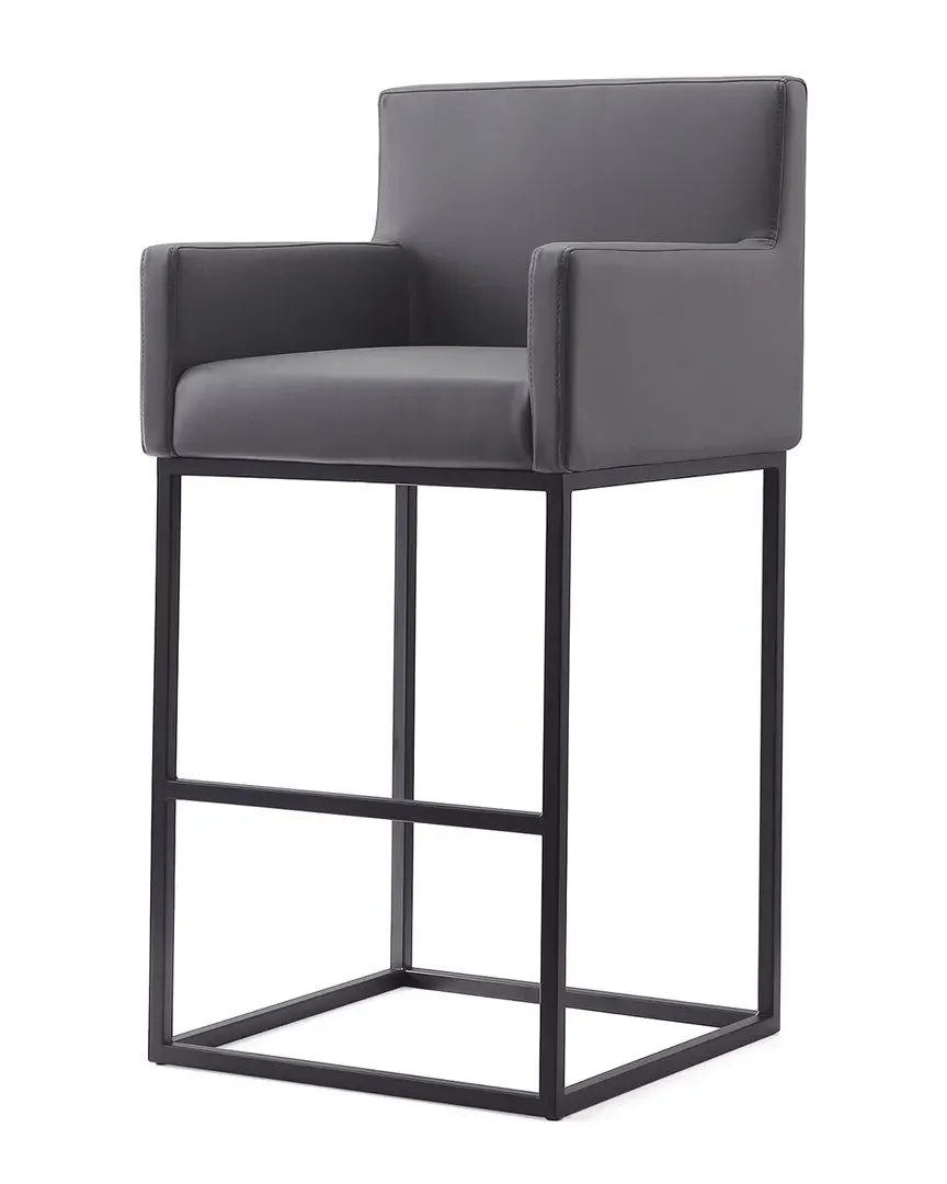 Ambassador Bar Stool - Grey, Metal