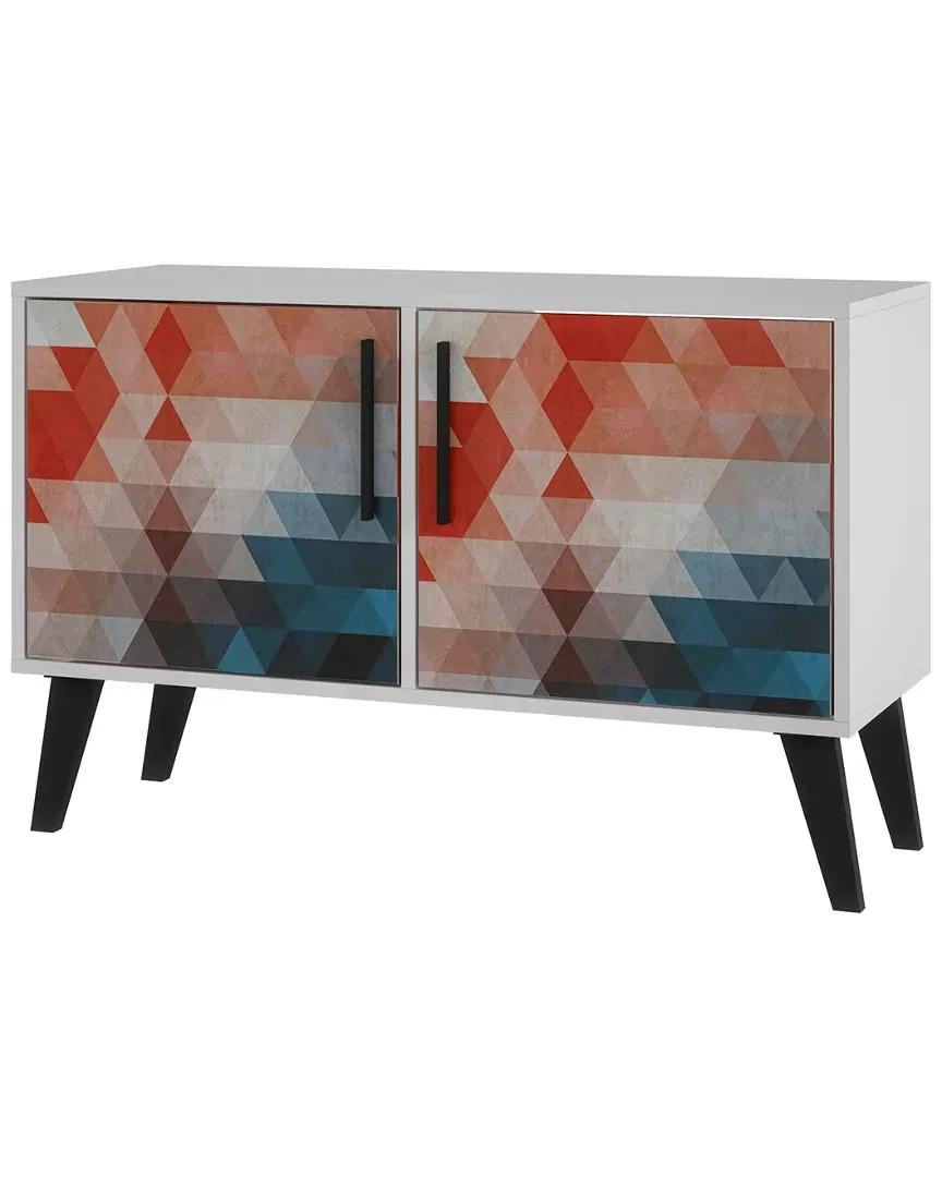 Amsterdam Double Side Table - Multi Color Red and Blue image