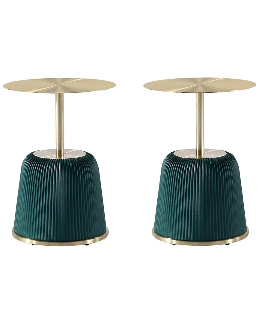 Anderson End Table 1.0 - Green, Leatherette image