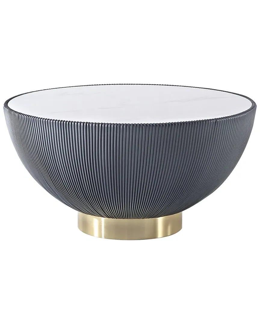 Anderson Upholstered Coffee Table - Grey, Leatherette