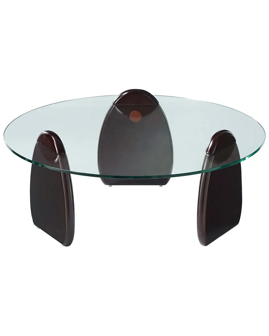 Artesia Round Coffee Table - Dark Walnut image