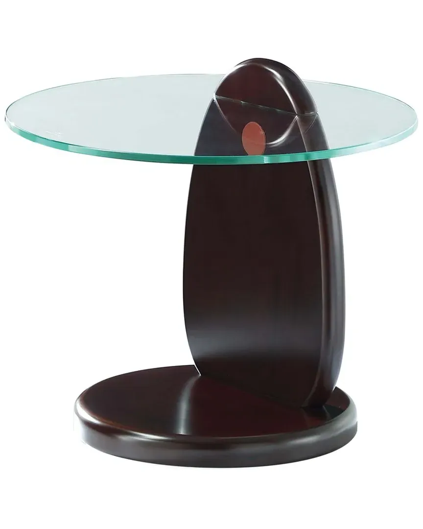 Artesia Round End Table - Dark Walnut image