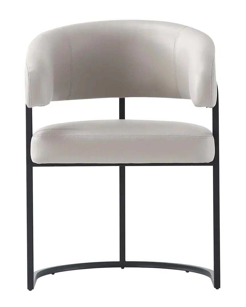 Augusta Dining Chair - Light Grey, Metal image