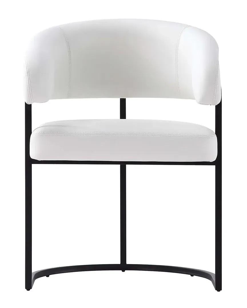 Augusta Dining Chair - White, Metal