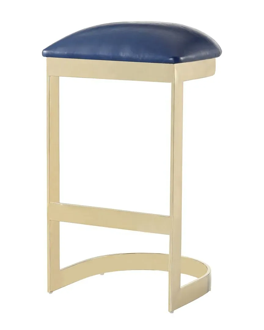 Aura Bar Stool - Blue, Stainless Steel image