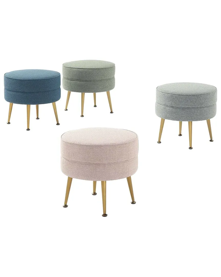 Bailey Upholstered Ottoman - Polyester Blend