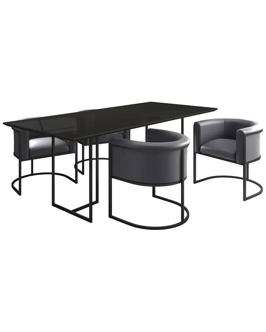 Bali Dining Chair - Pebble, Metal image