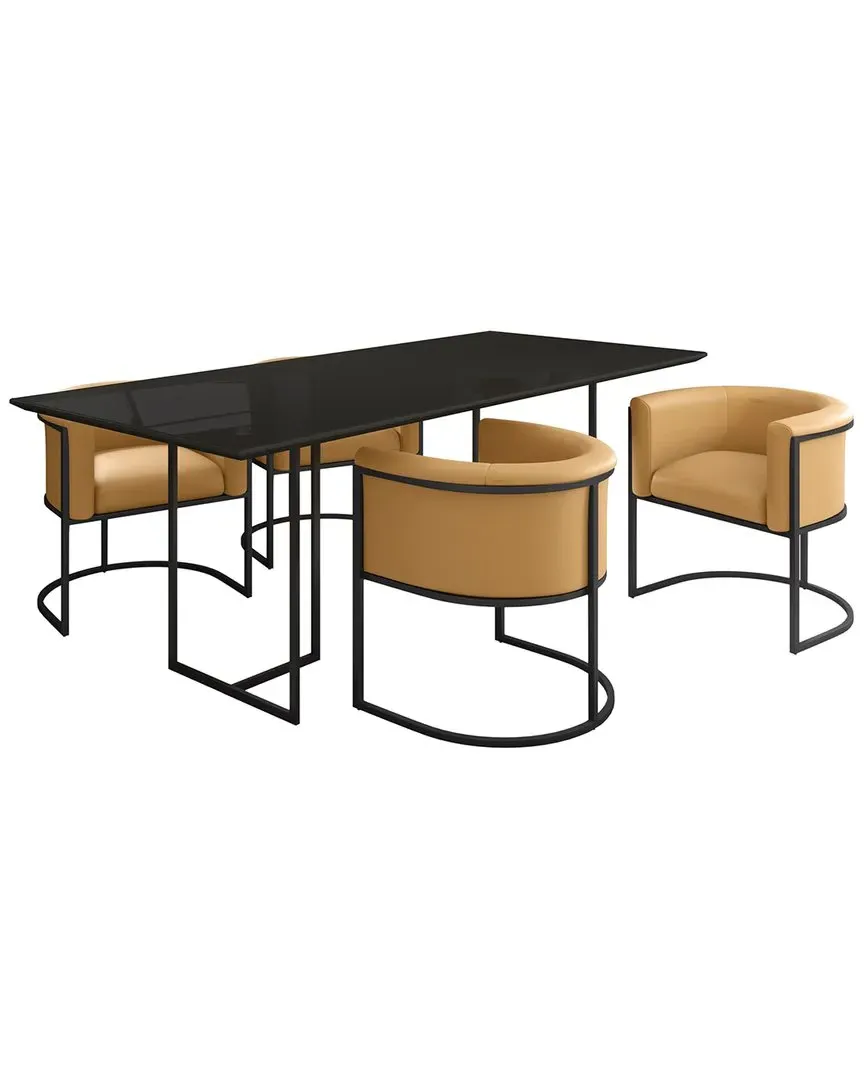 Bali Dining Chair - Saddle, Metal