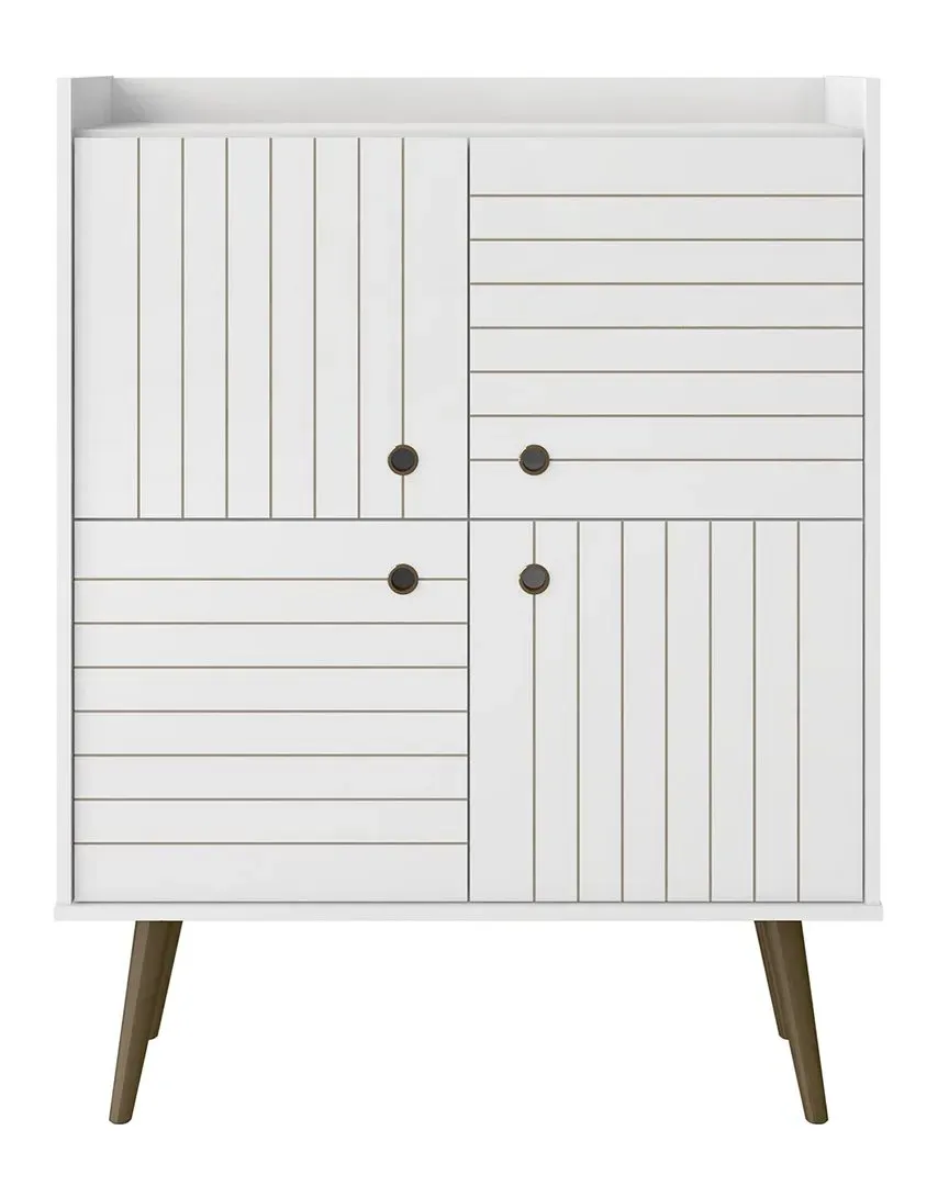 Bogart Accent Cabinet - White Gloss, MDF