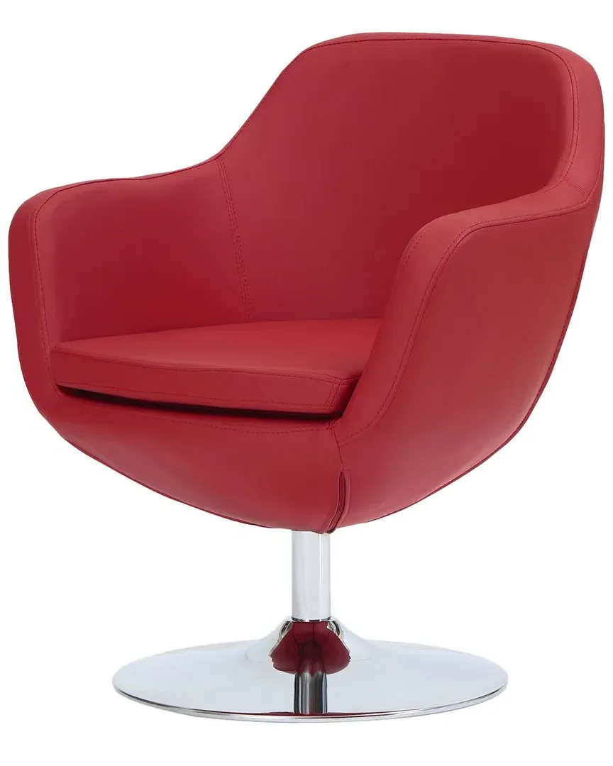 Caisson Accent Chair - Red, Metal image