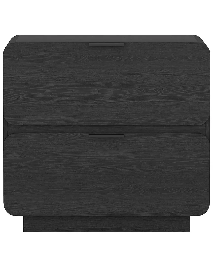 Chrystie 2-Drawer Nightstand - Black image