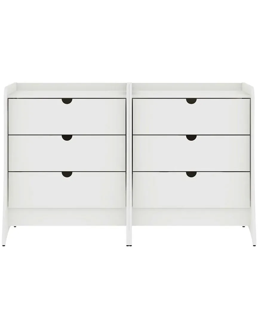 Coney 3-Drawer Dresser - White, MDF