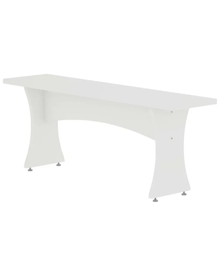 Coney Dining Bench - White, MDF
