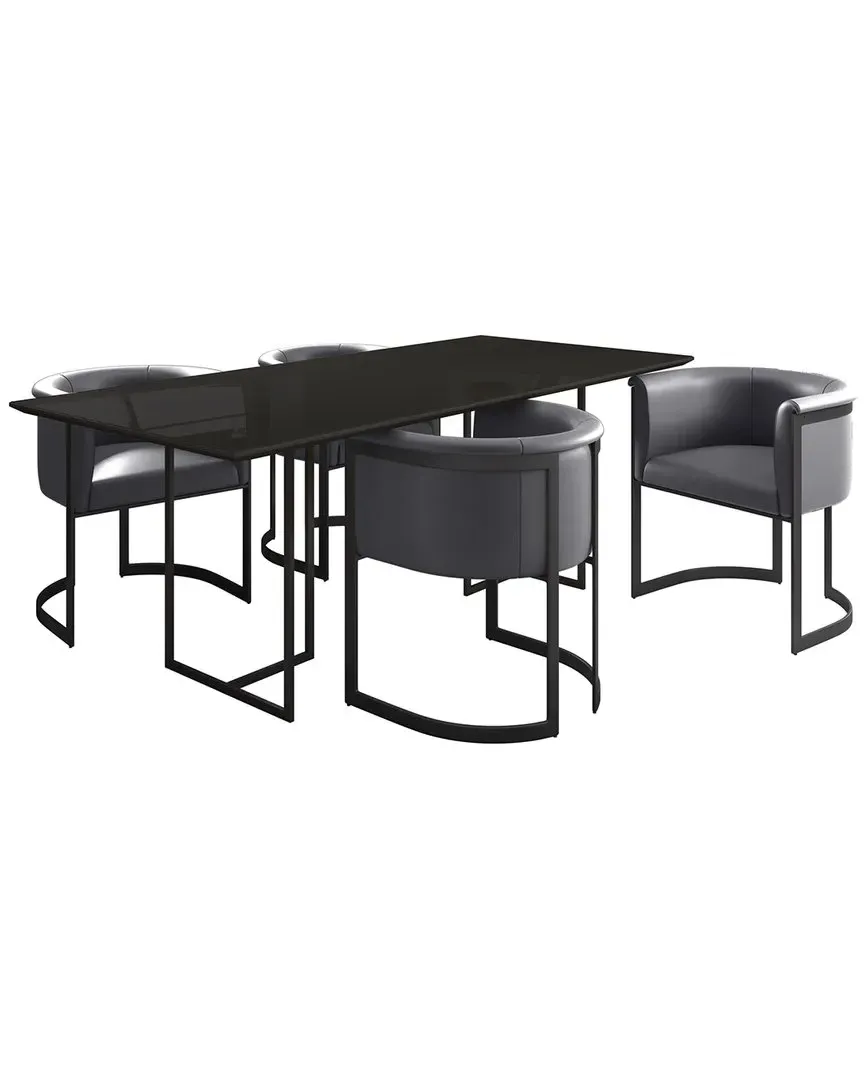 Corso Dining Chair - Grey, Metal