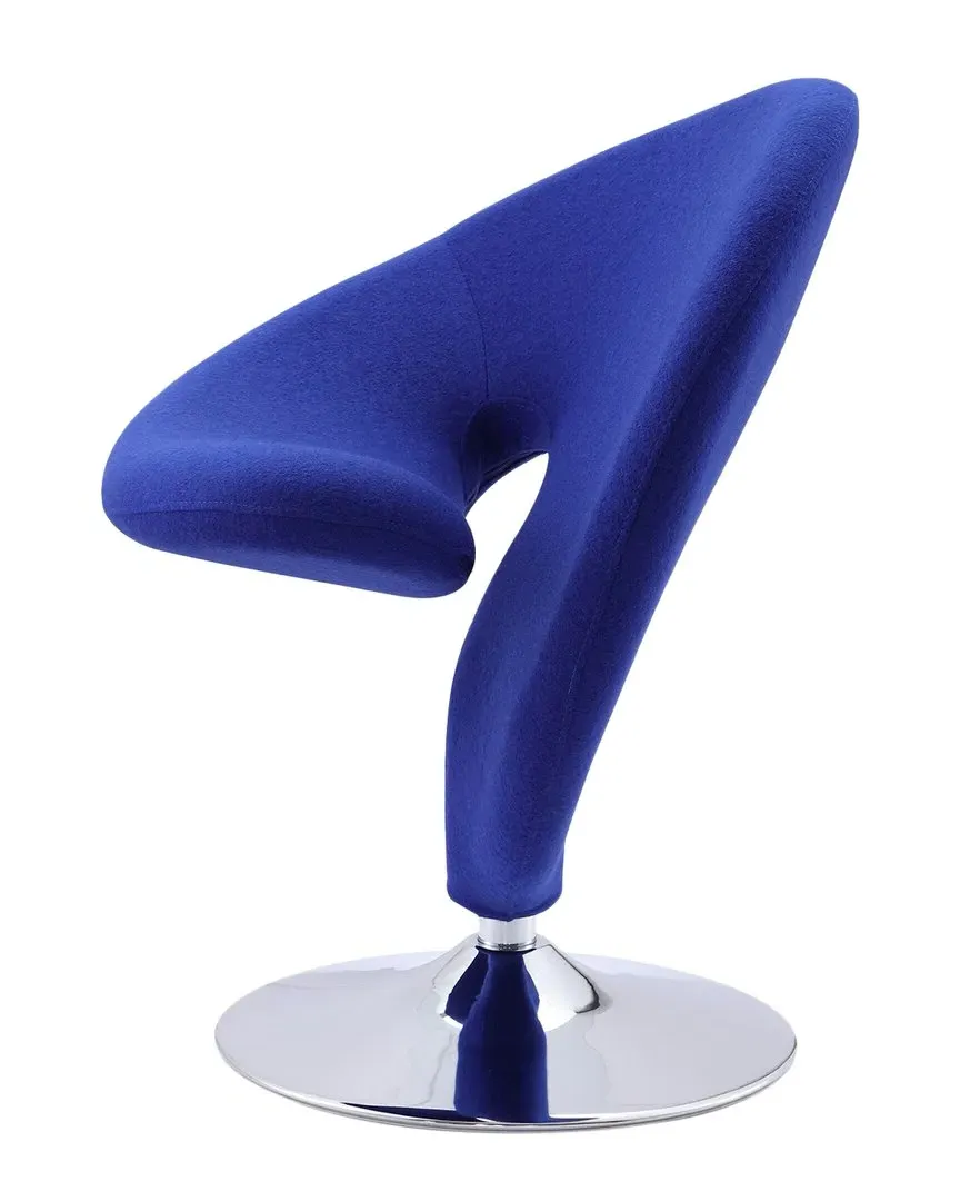 Curl Accent Chair - Blue, Metal image