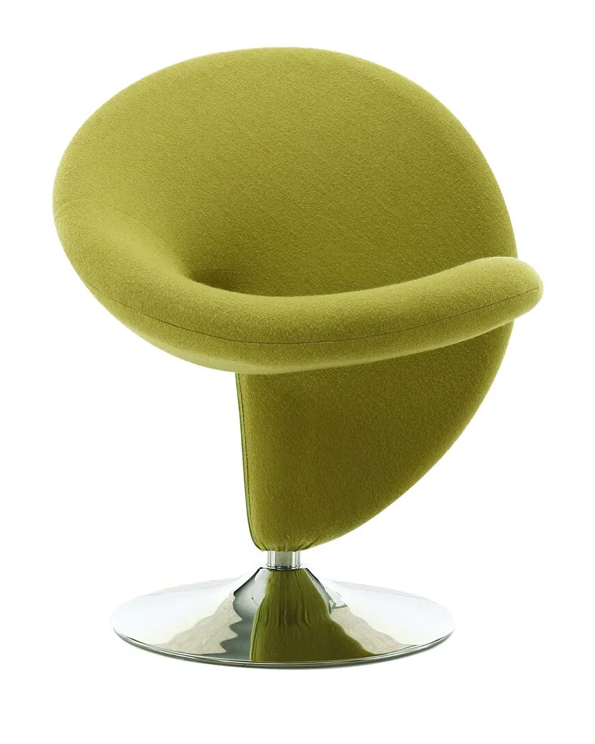 Curl Accent Chair - Green, Metal
