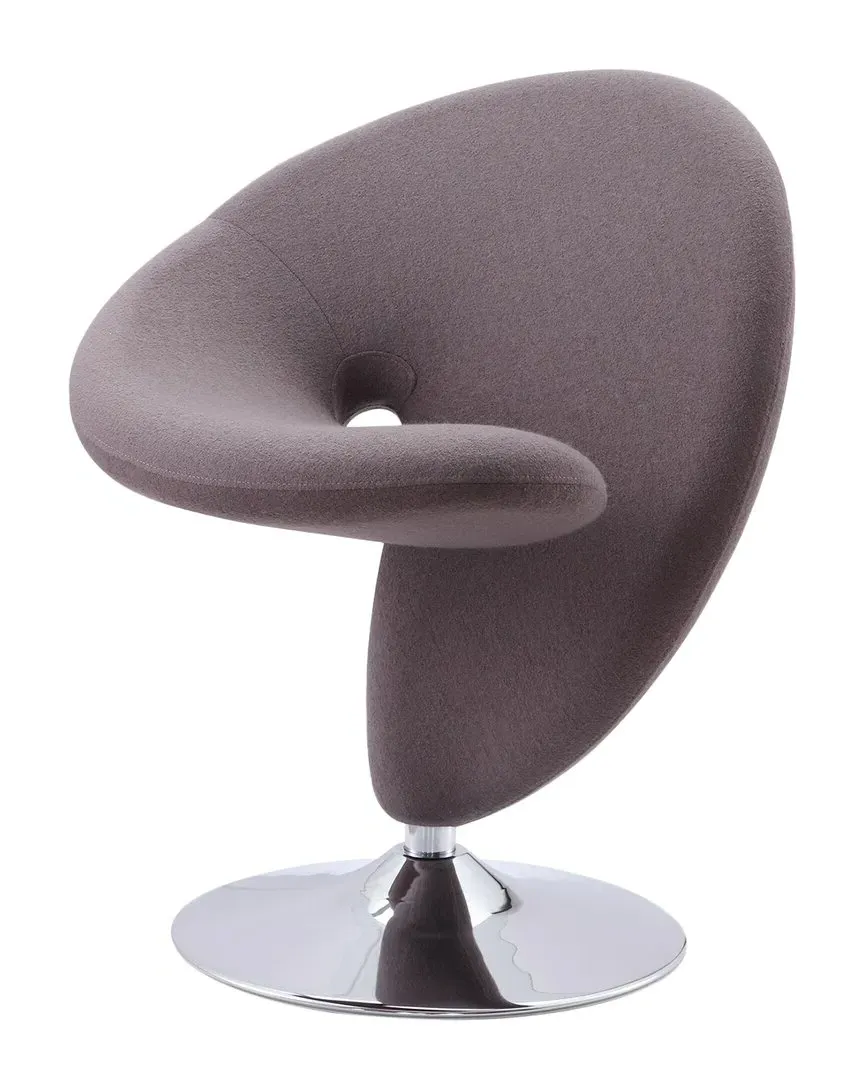 Curl Accent Chair - Grey, Metal