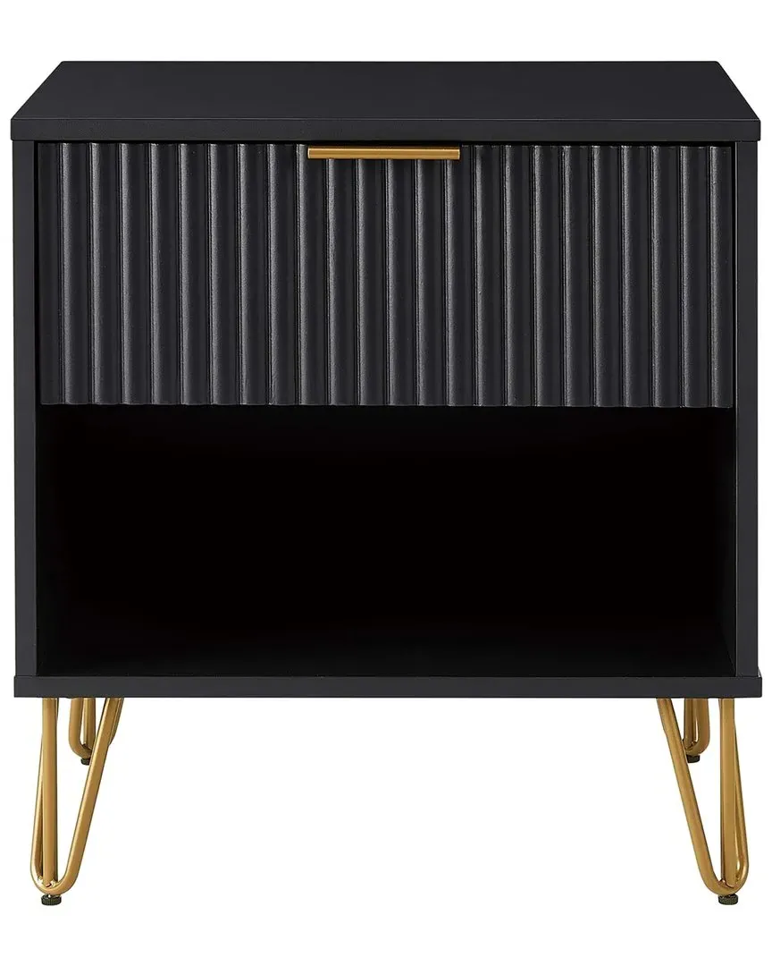 Dumbo 1.0 Nightstand with Drawer - Black, MDF image