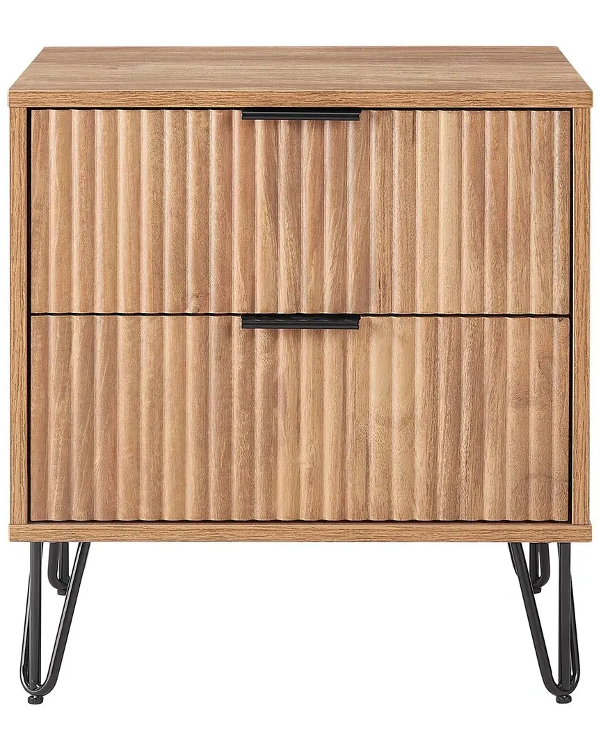 Dumbo 2.0 Nightstand with Drawers - Brown, MDF